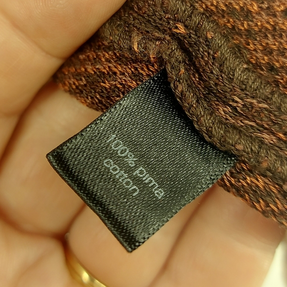 Peruvian Connection Pima Cotton 1/4 Button Patterned Sweater Size Large - Picture 5 of 5